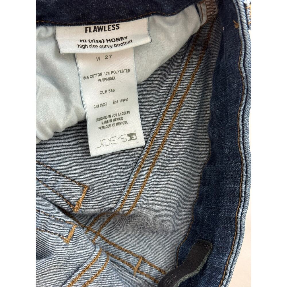Joe's Jeans Hi Honey Curvy Bootcut Jeans Thunderbird Dark Blue Wash 27 - Picture 10 of 14